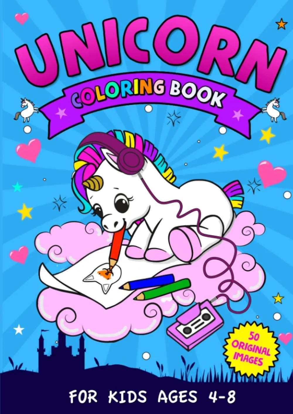 Cover of Unicorn Coloring Book